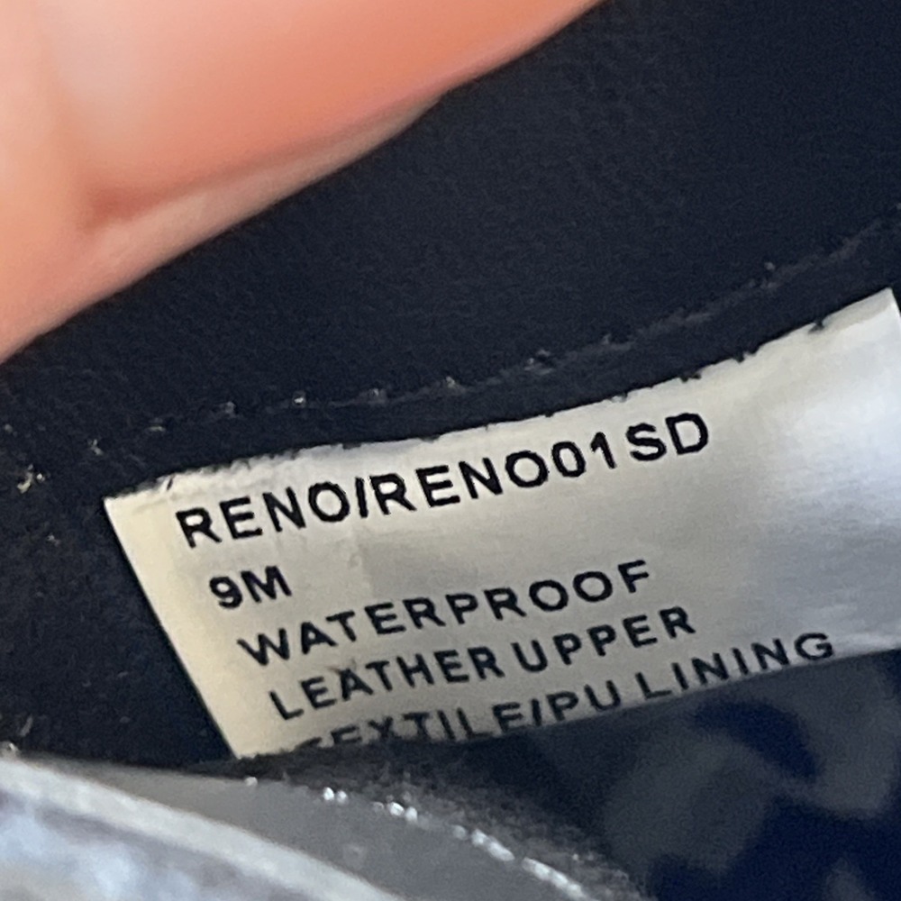 Blondo‎ Reno Boot Black Peppled Leather Combat Waterproof Buckle Size 9 Grunge - Picture 7 of 7
